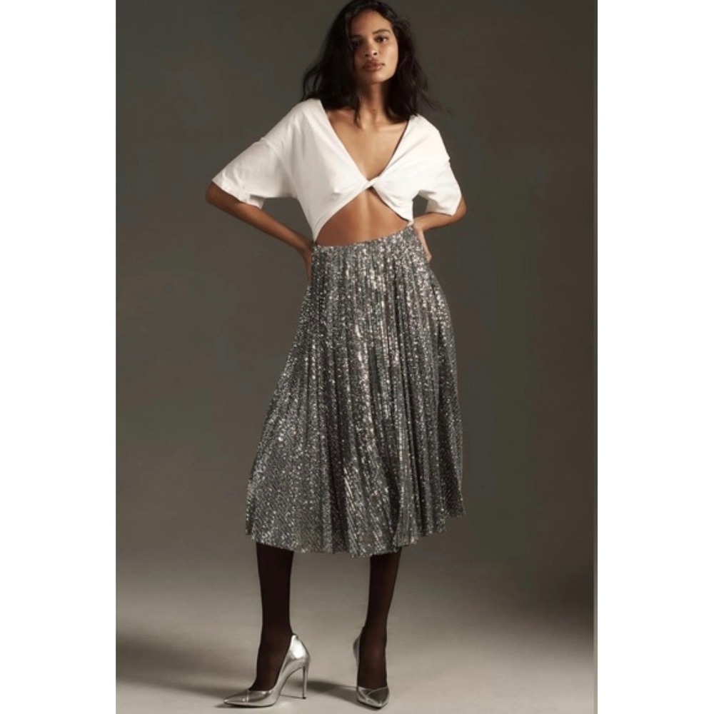 Delfi Collective Sequin Twofer Midi‎ Dress – Anthropologie – Size Small